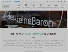 Tablet Screenshot of dekleinebaron.nl